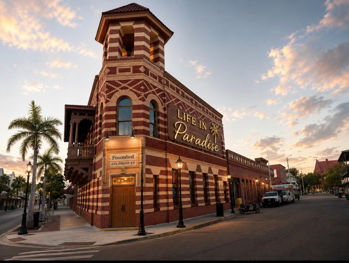 The store at sunset